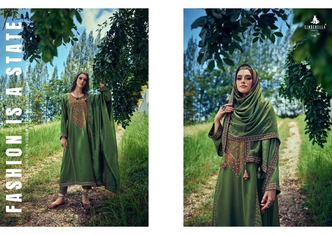 The Festive Edit By Cinderella Heavy Pashmina Suits Catalog